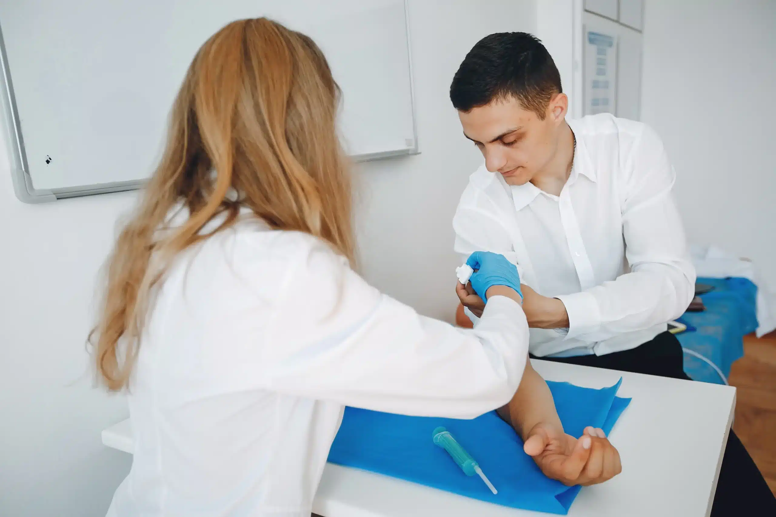 Vérvétel Budapesten a Lotusz Medical Centerben.